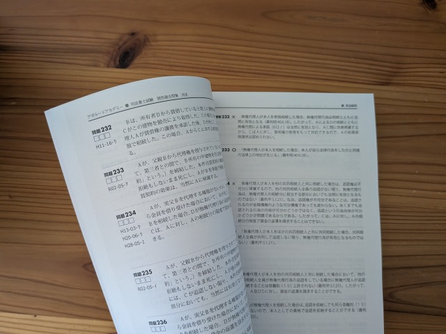 アガルート司法書士講座の過去問の一部